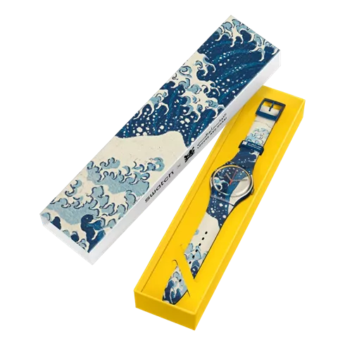 SUOZ351  SWATCH The Great Wave By Hokusai & Astrolabe ručni sat