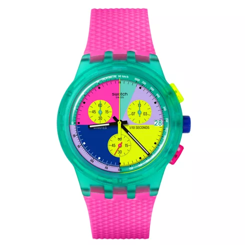 SUSG408  SWATCH Neon Flash Arrow unisex ručni sat