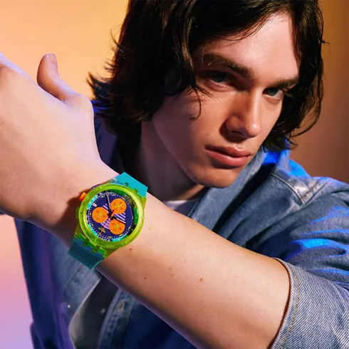 SUSJ404 SWATCH Neon Wave muski ručni sat