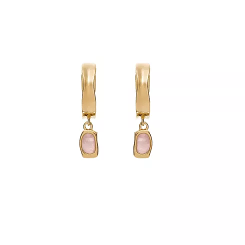 SKJ1864710 SKAGEN Anja Rose Quartz Gold-Tone ženske minđuše