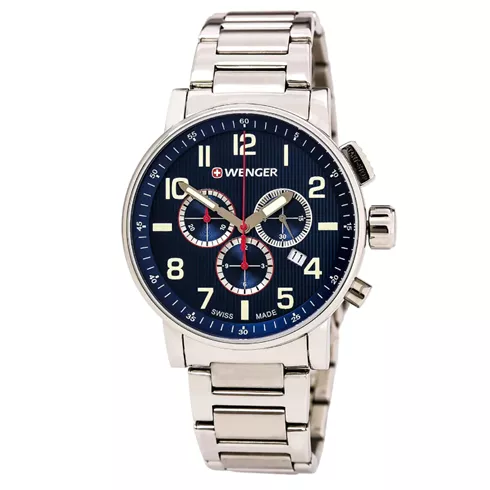 01.0343.106 WENGER Attitude Chrono  Stainless Steel Swiss Made ručni sat