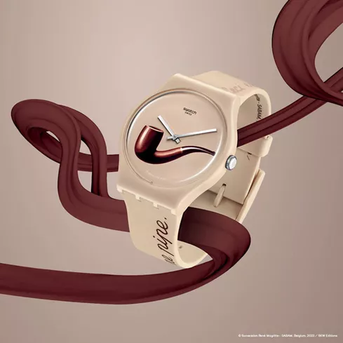 SO29Z124 SWATCH La Trahison Des Images By Rene Magritte unisex ručni sat