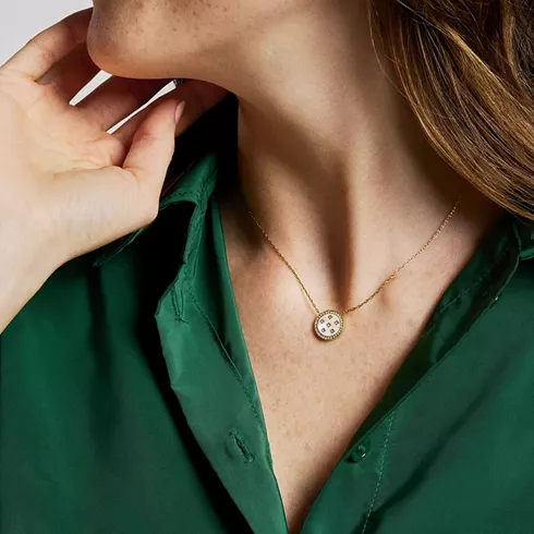 JF04865710 FOSSIL Mother of Pearl ženska ogrlica