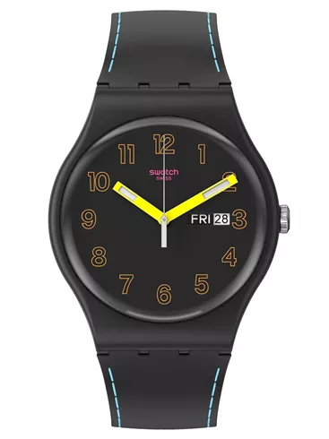 SO29B707 SWATCH Dark Glow unisex ručni sat