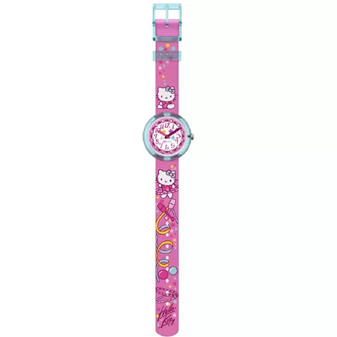 ZFLNP025 SWATCH FLIK FLAK Hello Kitty Gym dečiji sat