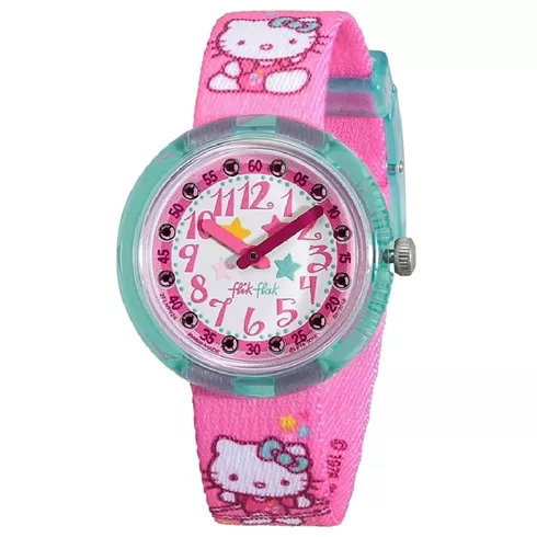 ZFLNP025 SWATCH FLIK FLAK Hello Kitty Gym dečiji sat