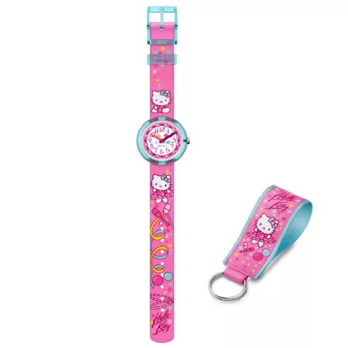 ZFLNP025 SWATCH FLIK FLAK Hello Kitty Gym dečiji sat