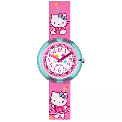 ZFLNP025 SWATCH FLIK FLAK Hello Kitty Gym dečiji sat