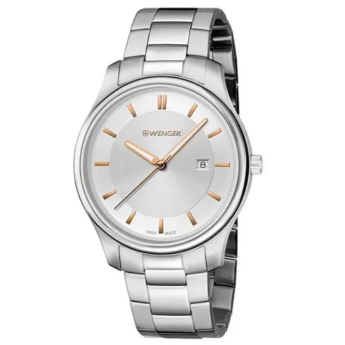 01.1441.105 WENGER City Classic Silver Men's Swiss Made ručni sat    