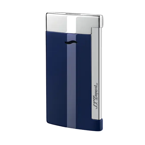 027709 S.T. DUPONT Slim 7 Blue & Chrome upaljač