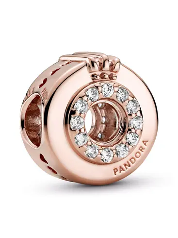 PANDORA 789059C01 Privezak Pavé Pandora O kruna sa otvorenim centrom