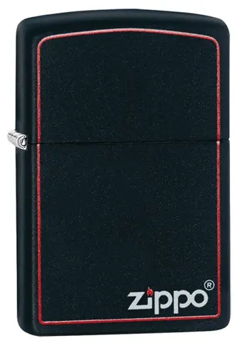 218ZB ZIPPO Upaljač -Matte Black/Red Bor