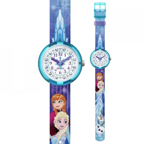 ZFLNP027 SWATCH FLIK FLAK Disney Frozen Elsa & Anna dečiji sat