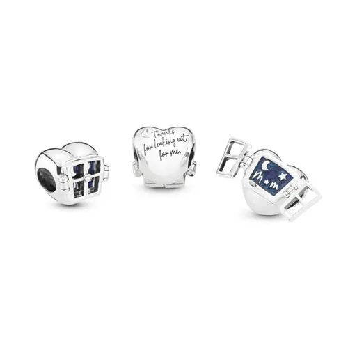 798006EN63 PANDORA Window Heart privezak