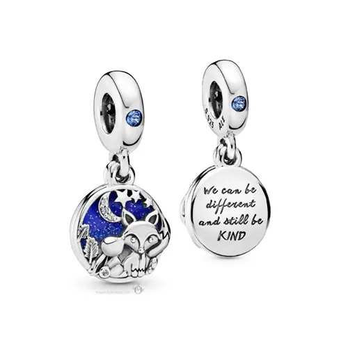 798239NMB PANDORA Fox & Rabbit Dangle privezak