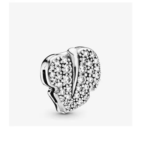 798293CZ PANDORA Sparkling Leaf Clip privezak