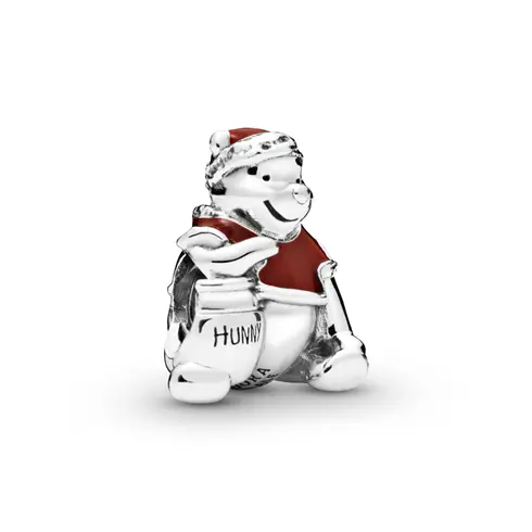 798451C01 PANDORA Disney Winnie the Pooh Honey Pot Christmas privezak