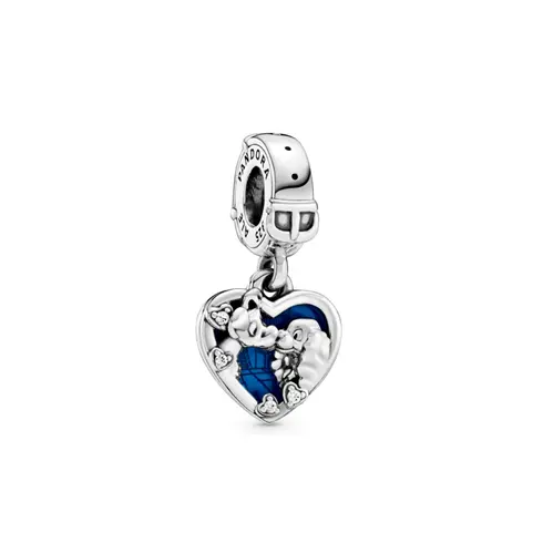 798634C01 PANDORA Disney Lady and the Tramp Heart Dangle privezak