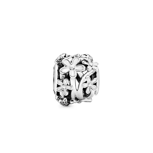 798772C01 PANDORA Openwork White Daisy Flower privezak