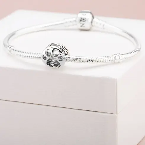 798869C00 PANDORA Openwork Paw Print privezak