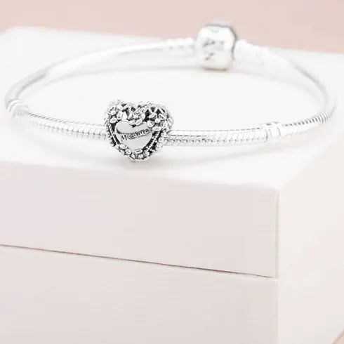 798892C00 PANDORA Flower Heart Mummy privezak