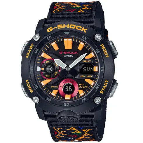 GA-2000BT-1AER CASIO G-Shock Traditional Pattern Series Bhutan Textile unisex ručni set