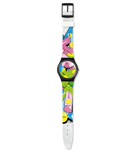 GB317 SWATCH IMAGE OF GRAFFITI Unisex ručni sat