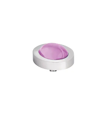 M01SR9050SSMPINK MELANO Vivid Meddy Oval kamenčić