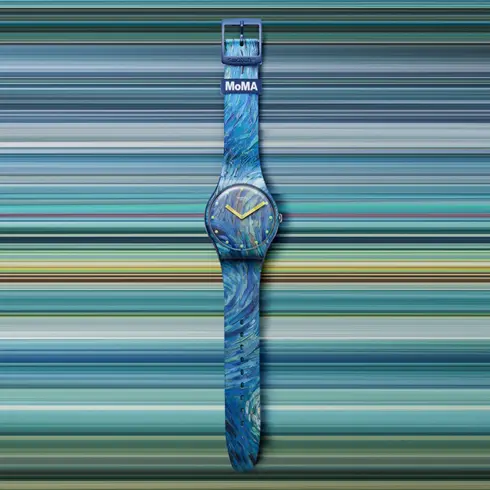 SUOZ335 SWATCH The Starry Night by Vincent van Gogh unisex ručni sat