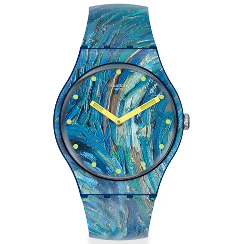 SUOZ335 SWATCH The Starry Night by Vincent van Gogh unisex ručni sat