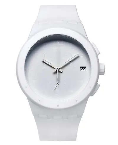 SUSW400 SWATCH ORIGINALS CHRONO PLASTIC- BASIC WHITE ručni sat