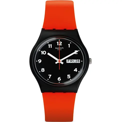 GB754 SWATCH Gent red grin kvarcni ručni sat