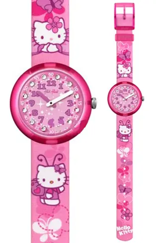 ZFLNP005 SWATCH FLIK FLAK Hello Kitty Buterfly dečiji ručni sat