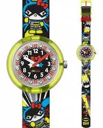 ZFLNP016 SWATCH Flik Flak Hello Kitty Batgirl dečiji sat