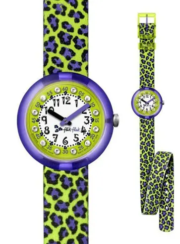 ZFPNP009  SWATCH FLIK FLak Green Jubatus dečiji ručni sat