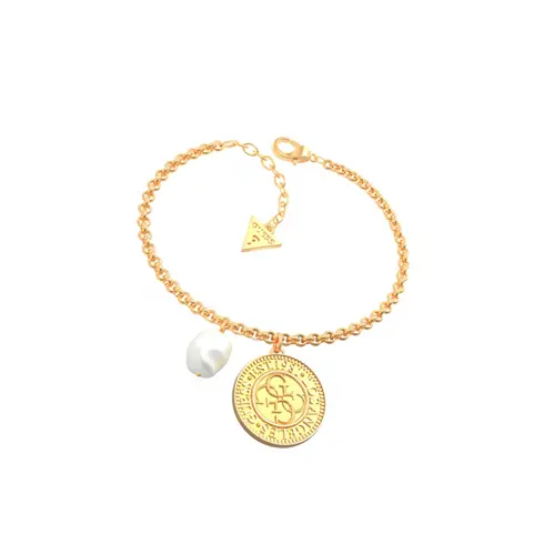UBB79152-S GUESS Gold Coin Pearl  ženska narukvica