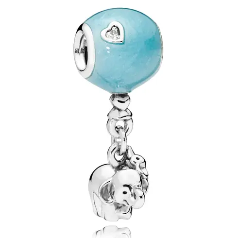 797239EN169 PANDORA Moments Slon i plavi balon privezak