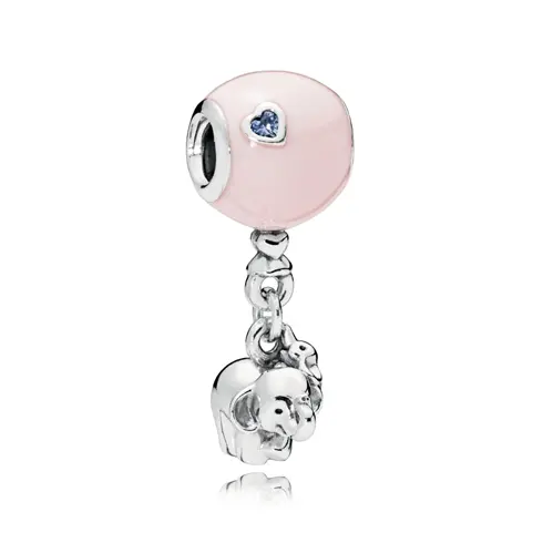 797239EN160 PANDORA Moments  Slon i roze balon privezak