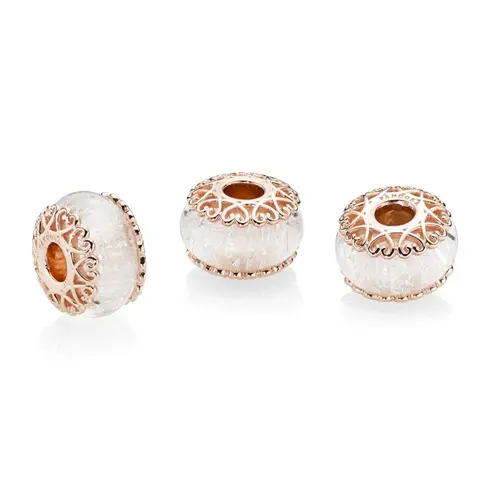 787576 PANDORA Rose Privezak sa belim staklom