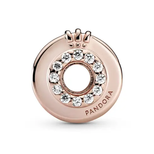 PANDORA 789059C01 Privezak Pavé Pandora O kruna sa otvorenim centrom
