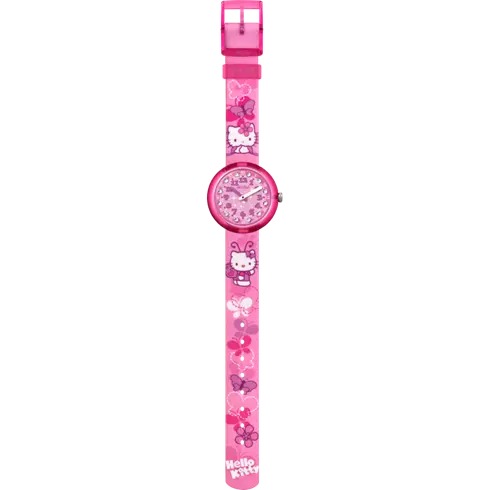 ZFLNP005 SWATCH FLIK FLAK Hello Kitty Buterfly dečiji ručni sat