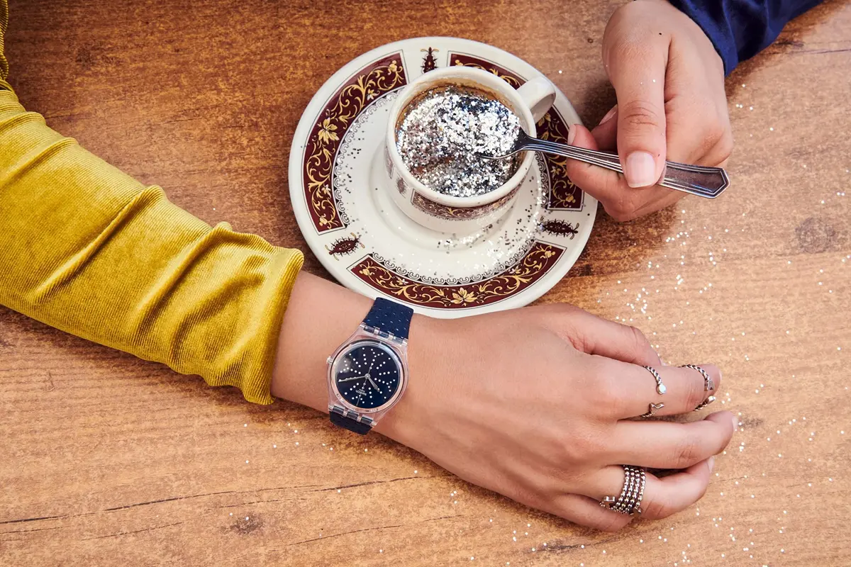 GE262 SWATCH Originals Gent Flocon ru ni sat Beri satovi i nakit