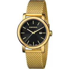 01.1021.120 WENGER Urban Classic Vintage Black dial Gold Mesh Strap Women Swiss made ručni sat                      