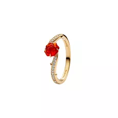 163984C01-54 PANDORA Disney Beauty and the Beast Enchanted Rose ženski prsten