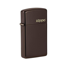 49266ZL ZIPPO Slim Brown Logo upaljač