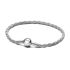 593757C00-16 PANDORA Round Pandora Clasp Twisted Snake ženska narukvica