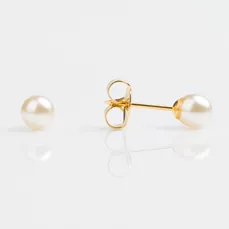 7521-0675 STUDEX MINÐUŠE GOLD PLATED White pearl 205