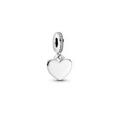798761C01 PANDORA Engravable Heart Tag Dangle privezak