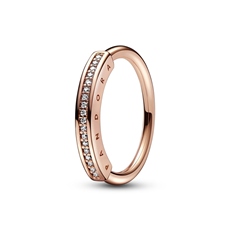 182283C01-56 PANDORA NAKIT- prsten, 14k roze pozlata