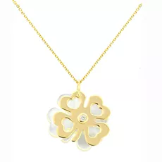EBZ048920 EKAN NAKIT Diamond Pearls ogrlica 14k